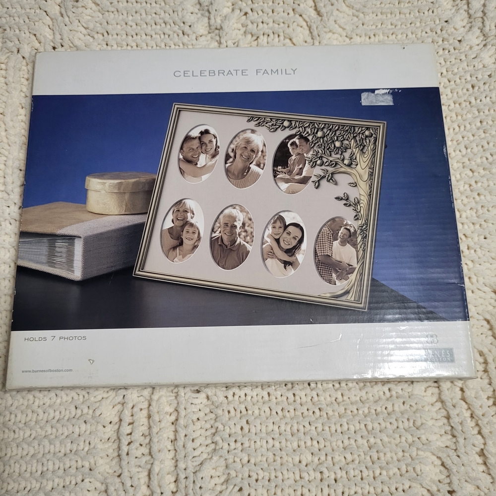 Celebrate Family Photo Frame - Silver